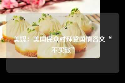 美媒：美国民众对拜登国情咨文“不买账”
