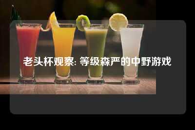 老头杯观察: 等级森严的中野游戏
